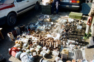 Spare parts en gros at Kosiv Market - Ukraine